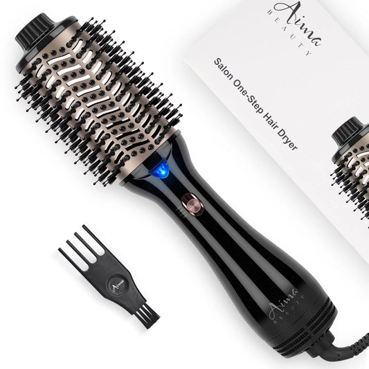 Hair Dryer Brush &  One-Step Volumizer Hot Air Brush, Oval Blow Dryer Brush, Black